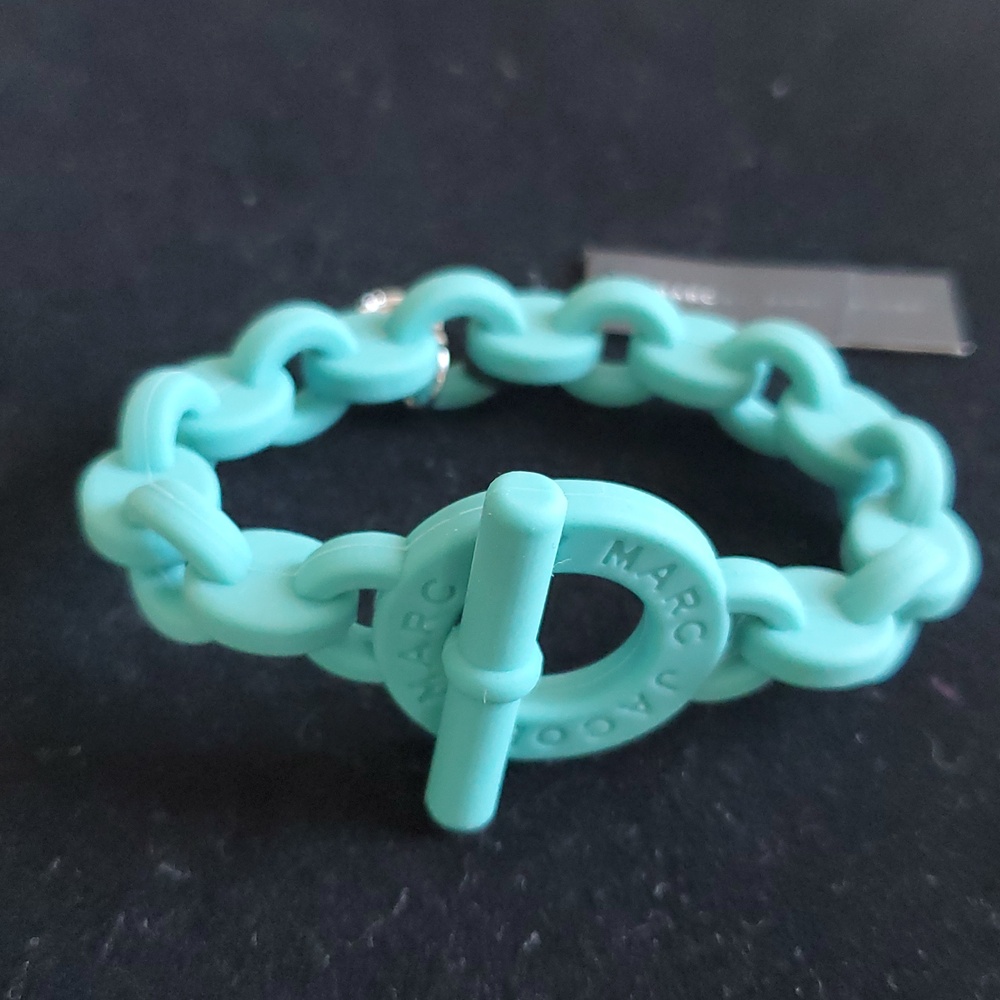 Marc By Marc Jacobs Silicone Bracelet/Aqua Lagoon - Picture 2 of 10